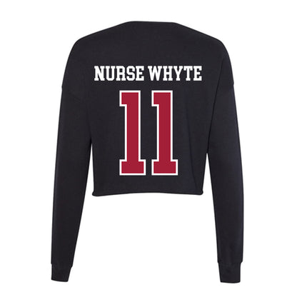 Arkansas - NCAA Women's Soccer : Aniyah Nurse Whyte - Women's Cropped Crew Fleece-1