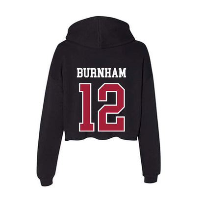 Arkansas - NCAA Softball : Payton Burnham - Women's Crop Fleece Hoodie-1