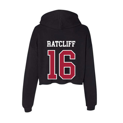 Arkansas - NCAA Softball : Carlee Ratcliff - Women's Crop Fleece Hoodie-1