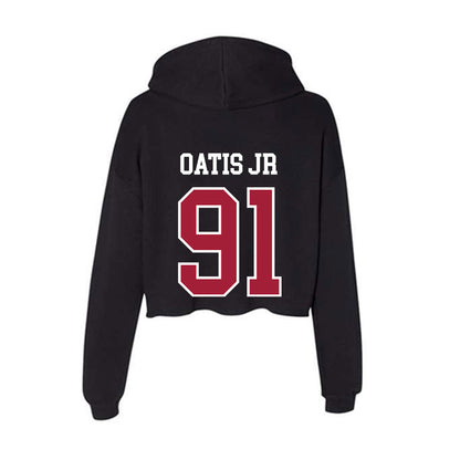 Arkansas - NCAA Football : Kevin Oatis jr - Women's Crop Fleece Hoodie-1