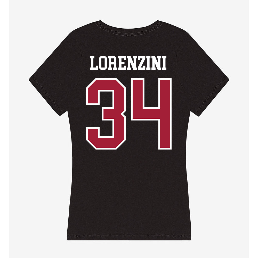 Arkansas - NCAA Baseball : Joey Lorenzini - Women's V-Neck T-Shirt-1