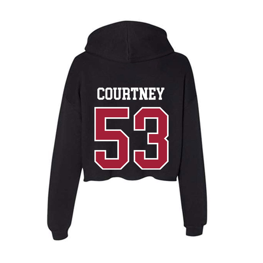 Arkansas - NCAA Football : Kash Courtney - Women's Crop Fleece Hoodie-1
