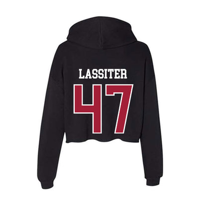 Arkansas - NCAA Football : Maddox Lassiter - Women's Crop Fleece Hoodie-1
