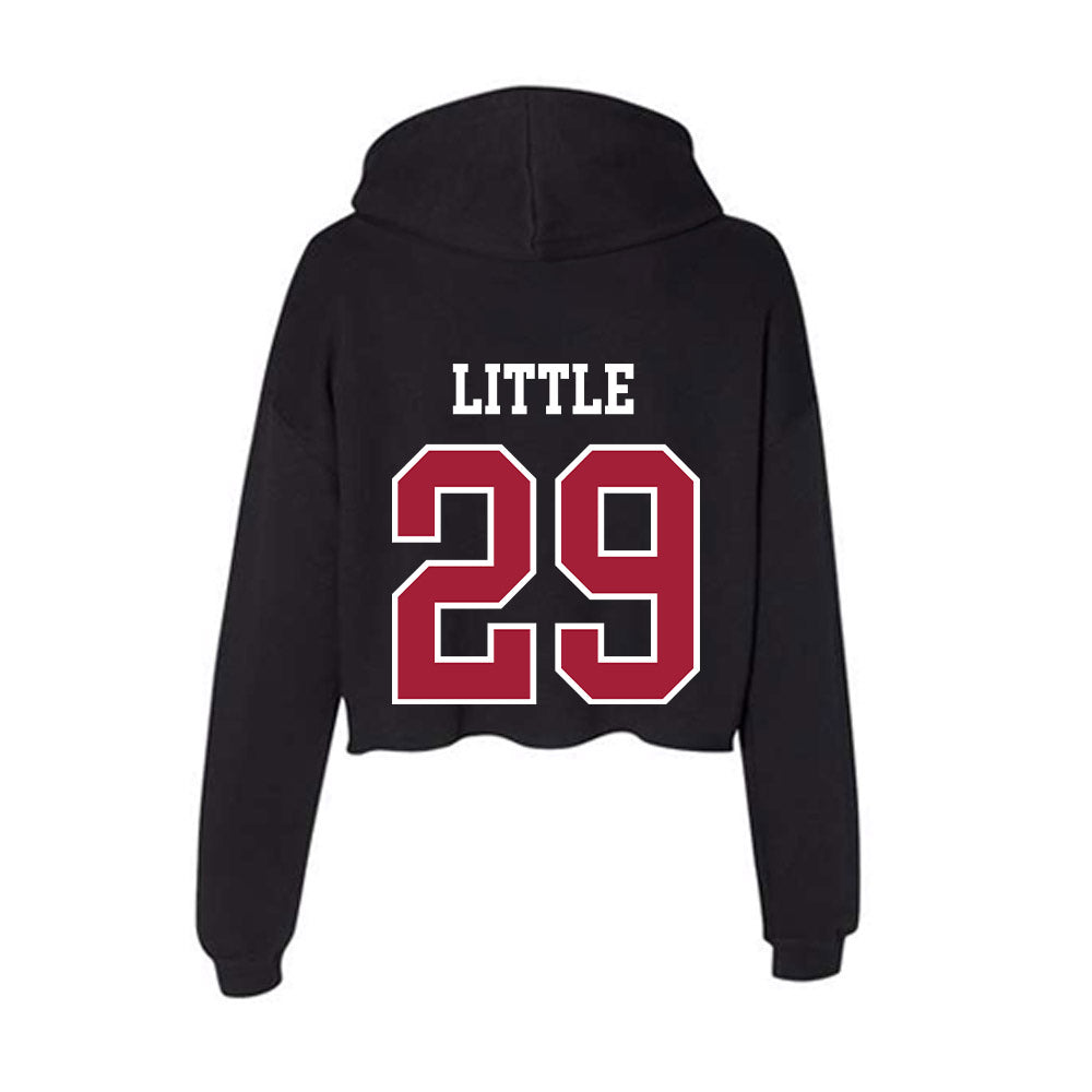 Arkansas - NCAA Football : Cam Little - Women's Crop Fleece Hoodie-1