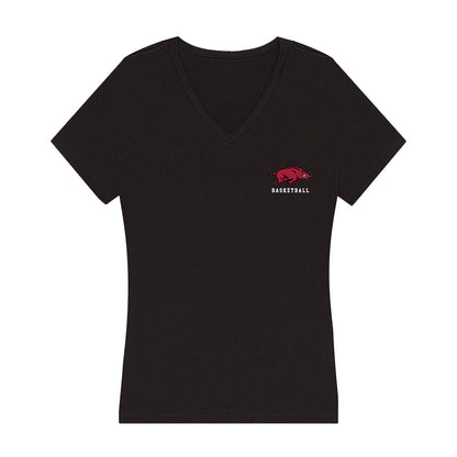 Arkansas - NCAA Women's Basketball : Emily Robinson - Women's V-Neck T-Shirt-0