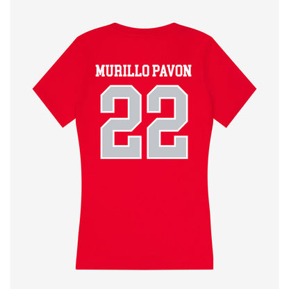 Gonzaga - NCAA Men's Soccer : Carlos Murillo Pavon - Women's V-Neck T-Shirt-1