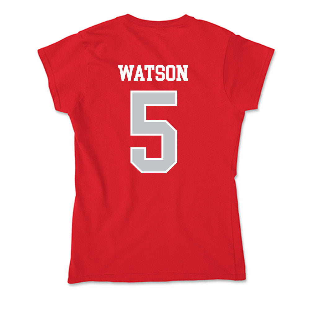 Gonzaga - NCAA Men's Soccer : Terry Watson - Soft Style Women’s T-Shirt-1