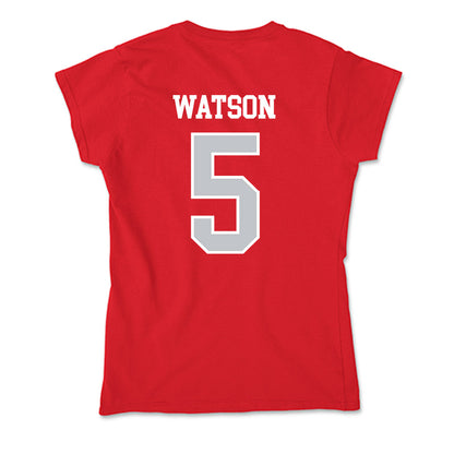 Gonzaga - NCAA Men's Soccer : Terry Watson - Soft Style Women’s T-Shirt-1