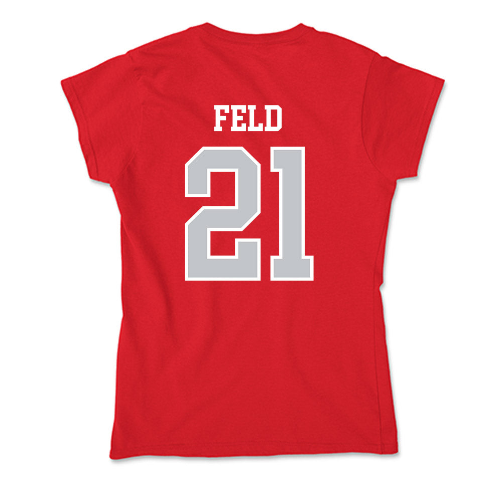 Gonzaga - NCAA Baseball : Justin Feld - Soft Style Women’s T-Shirt-1