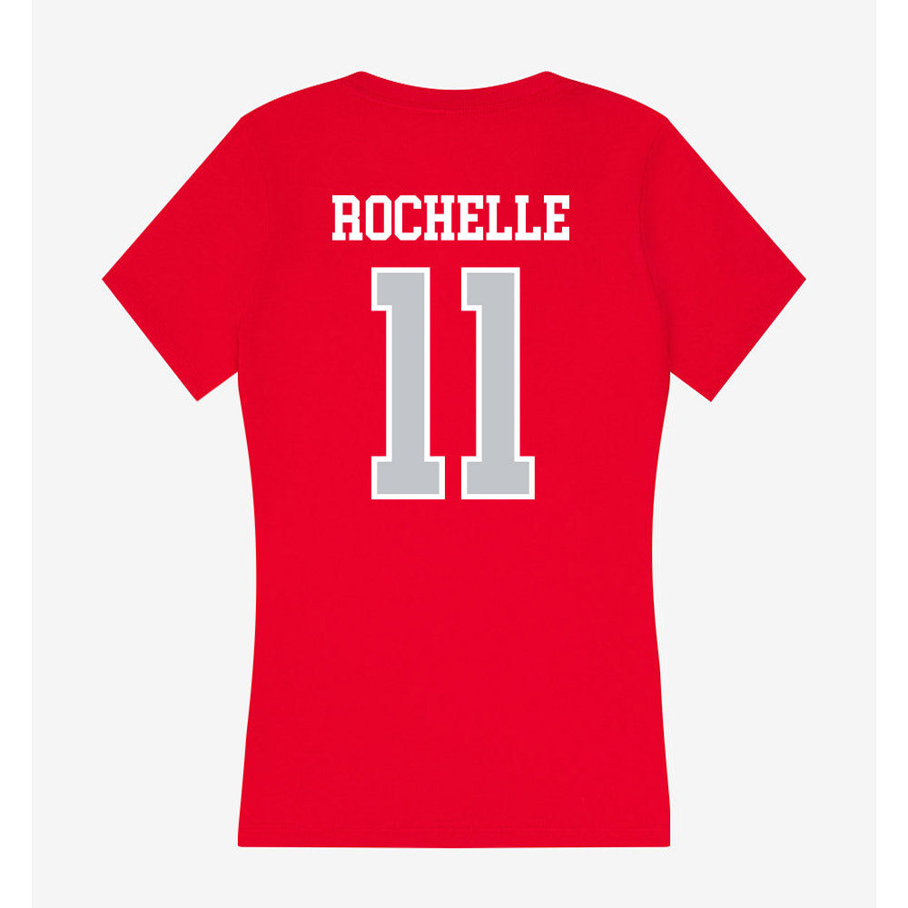 Gonzaga - NCAA Men's Soccer : Talan Rochelle - Women's V-Neck T-Shirt-1