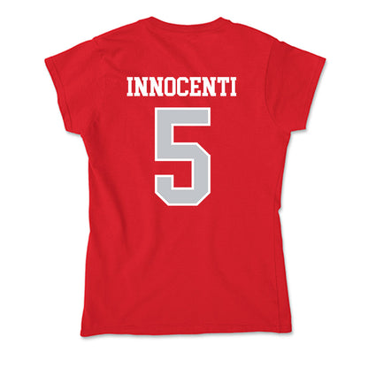 Gonzaga - NCAA Men's Basketball : Emmanuel Innocenti - Soft Style Women’s T-Shirt-1