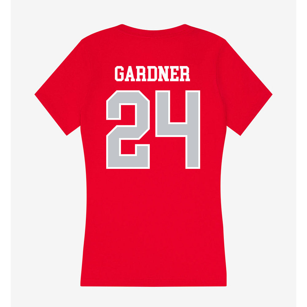 Gonzaga - NCAA Women's Basketball : Teryn Gardner - Women's V-Neck T-Shirt-1