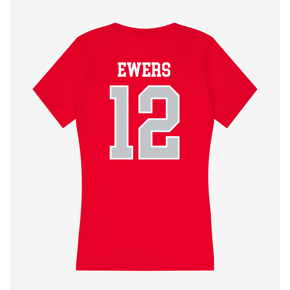 Gonzaga - NCAA Women's Soccer : Erin Ewers - Women's V-Neck T-Shirt-1