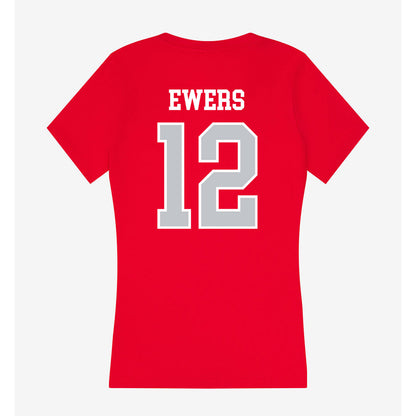 Gonzaga - NCAA Women's Soccer : Erin Ewers - Women's V-Neck T-Shirt-1