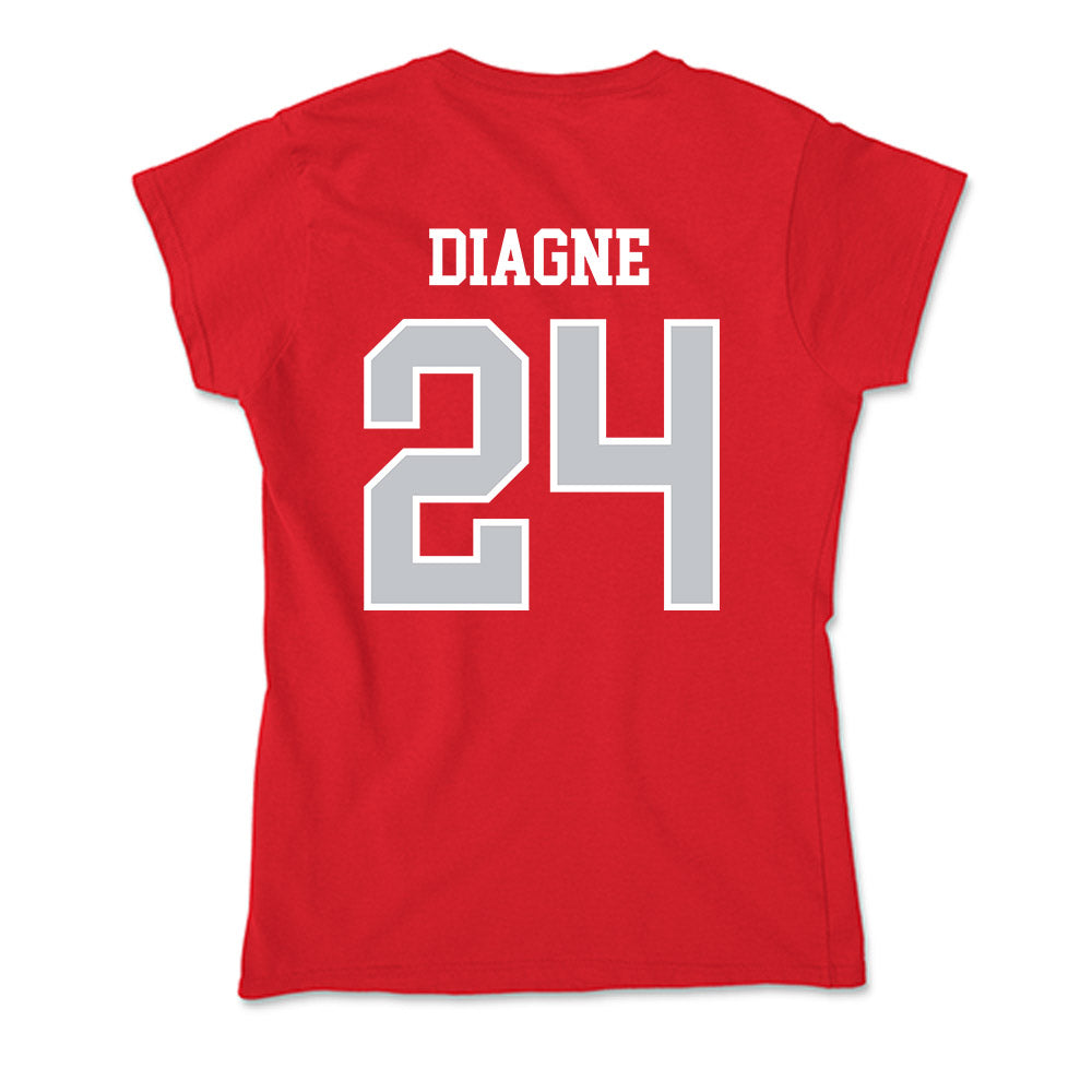 Gonzaga - NCAA Men's Basketball : Ismaila Diagne - Soft Style Women’s T-Shirt-1