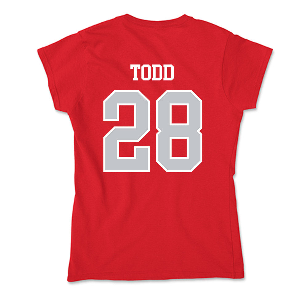 Gonzaga - NCAA Women's Soccer : Emily Todd - Soft Style Women’s T-Shirt-1