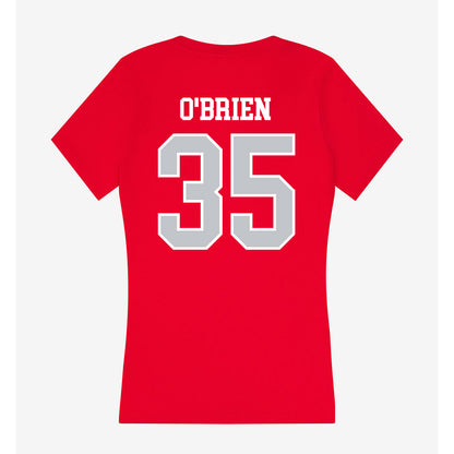 Gonzaga - NCAA Baseball : Finbar O'Brien - Women's V-Neck T-Shirt-1