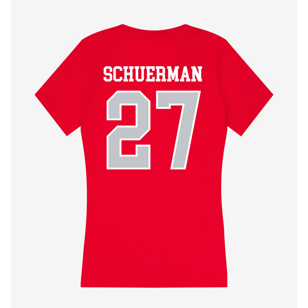 Gonzaga - NCAA Baseball : Rece Schuerman - Women's V-Neck T-Shirt-1