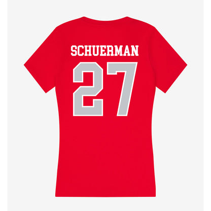 Gonzaga - NCAA Baseball : Rece Schuerman - Women's V-Neck T-Shirt-1