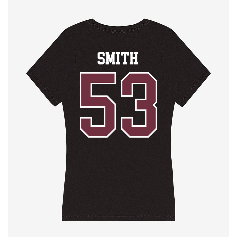 Mississippi State - NCAA Football : Brennan Smith - Women's V-Neck T-Shirt-1