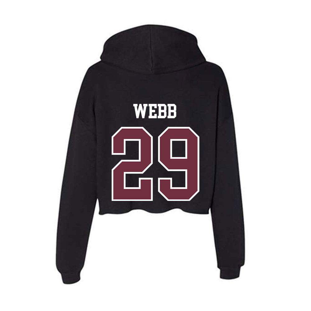 Mississippi State - NCAA Baseball : Maddox Webb - Women's Crop Fleece Hoodie-1