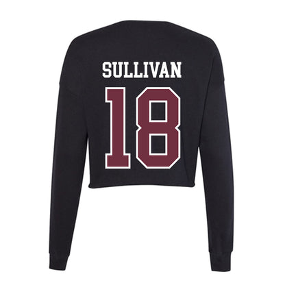 Mississippi State - NCAA Baseball : Noah Sullivan - Women's Cropped Crew Fleece-1