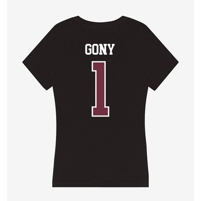 Mississippi State - NCAA Women's Basketball : Nyayongah Gony - Women's V-Neck T-Shirt-1