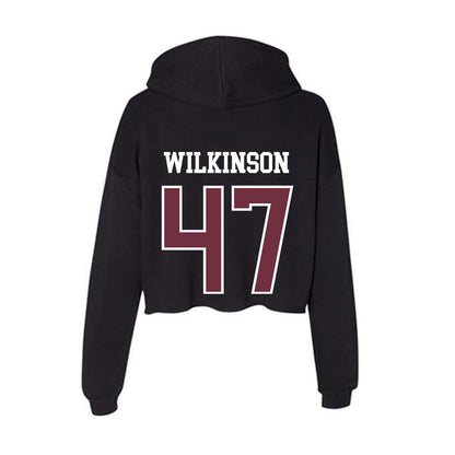 Mississippi State - NCAA Football : William Wilkinson - Women's Crop Fleece Hoodie-1