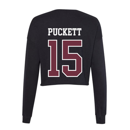 Mississippi State - NCAA Football : Parker Puckett - Women's Cropped Crew Fleece-1