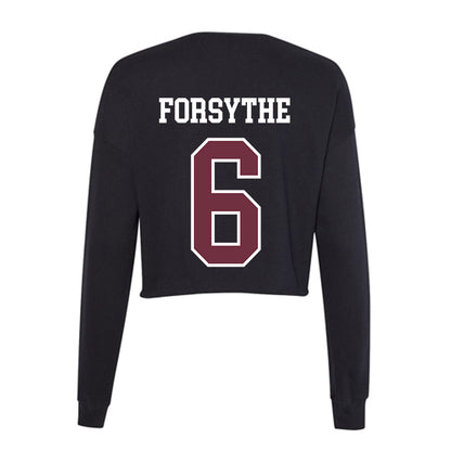 Mississippi State - NCAA Baseball : Logan Forsythe - Women's Cropped Crew Fleece-1