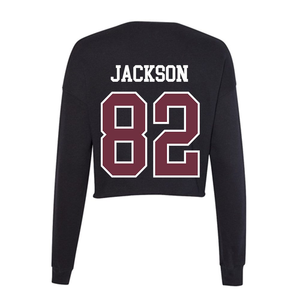 Mississippi State - NCAA Football : Davian Jackson - Women's Cropped Crew Fleece-1