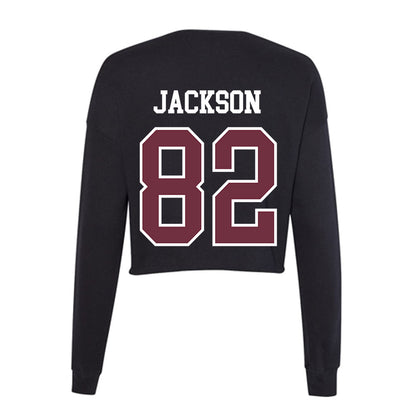Mississippi State - NCAA Football : Davian Jackson - Women's Cropped Crew Fleece-1