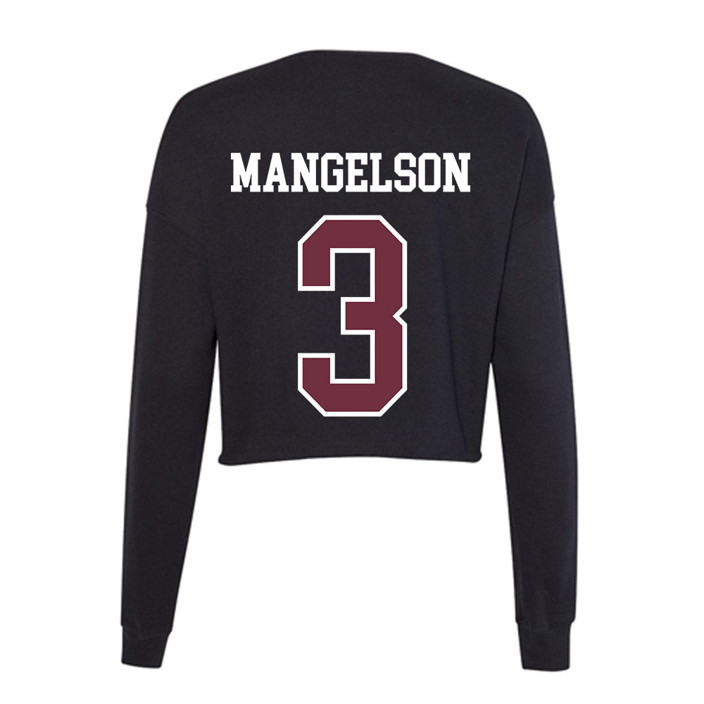 Mississippi State - NCAA Women's Volleyball : Lindsey Mangelson - Women's Cropped Crew Fleece-1