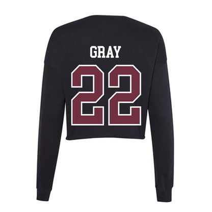 Mississippi State - NCAA Women's Basketball : Nataliyah Gray - Women's Cropped Crew Fleece-1