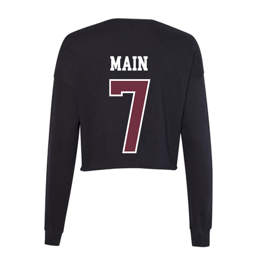 Mississippi State - NCAA Women's Soccer : Zoe Main - Women's Cropped Crew Fleece-1