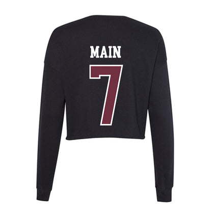 Mississippi State - NCAA Women's Soccer : Zoe Main - Women's Cropped Crew Fleece-1