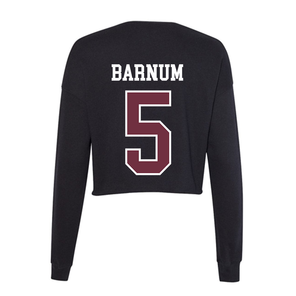 Mississippi State - NCAA Women's Basketball : Erynn Barnum - Women's Cropped Crew Fleece-1