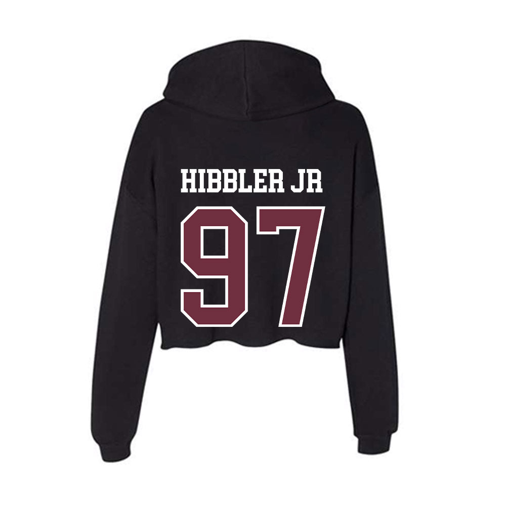 Mississippi State - NCAA Football : Terrance Hibbler Jr - Women's Crop Fleece Hoodie-1