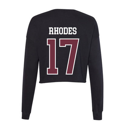 Mississippi State - NCAA Baseball : Parker Rhodes - Women's Cropped Crew Fleece-1