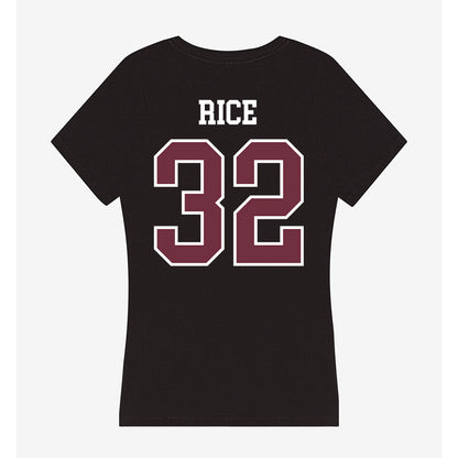 Mississippi State - NCAA Football : AJ Rice - Women's V-Neck T-Shirt-1