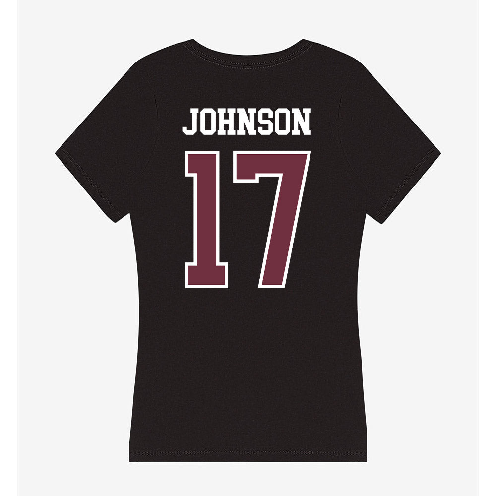 Mississippi State - NCAA Football : Kyle Johnson - Women's V-Neck T-Shirt-1