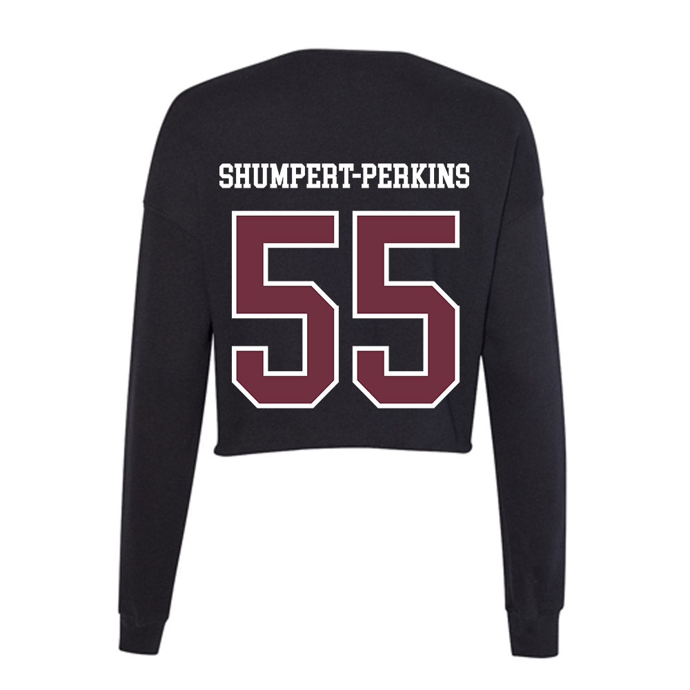 Mississippi State - NCAA Football : Jakheem Shumpert-Perkins - Women's Cropped Crew Fleece-1