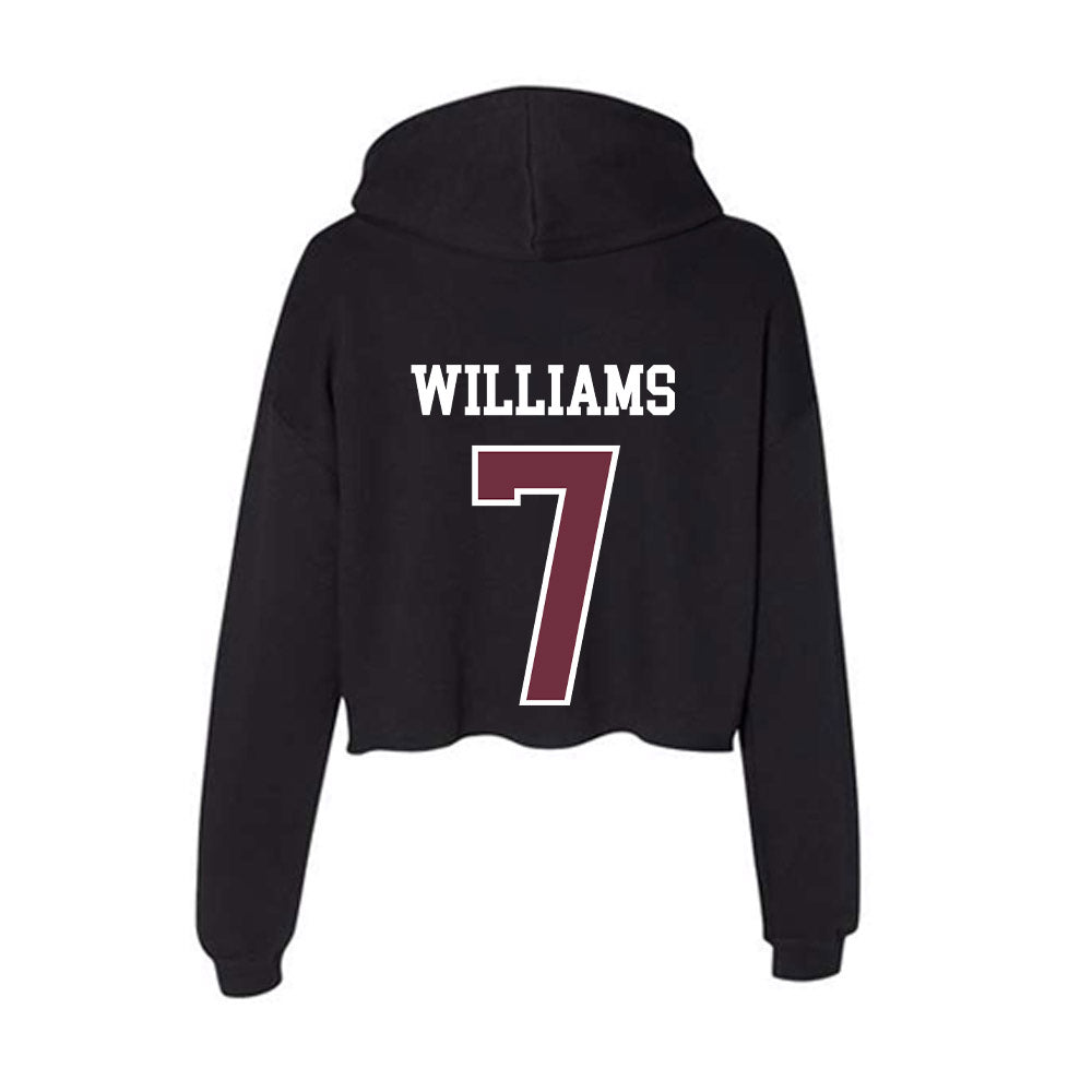 Mississippi State - NCAA Women's Volleyball : Laura Williams - Women's Crop Fleece Hoodie-1