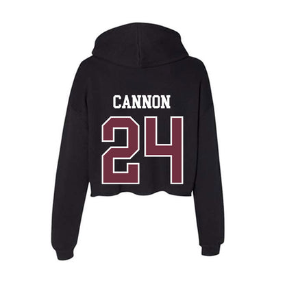 Mississippi State - NCAA Football : Elijah Cannon - Women's Crop Fleece Hoodie-1