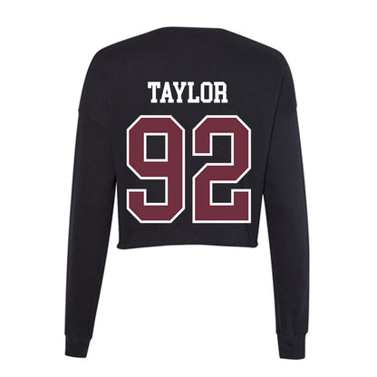 Mississippi State - NCAA Football : Eric Taylor - Women's Cropped Crew Fleece-1