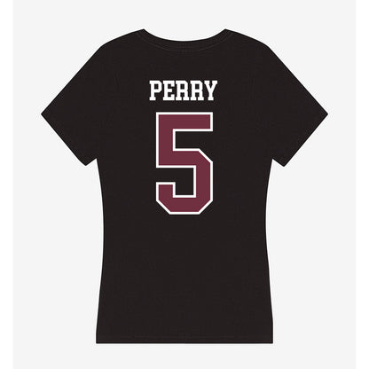 Mississippi State - NCAA Women's Soccer : ally perry - Women's V-Neck T-Shirt-1