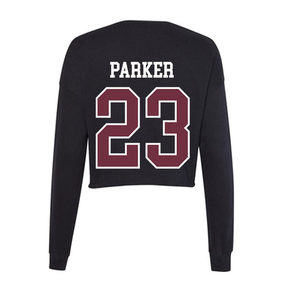 Mississippi State - NCAA Women's Basketball : Ramani Parker - Women's Cropped Crew Fleece-1