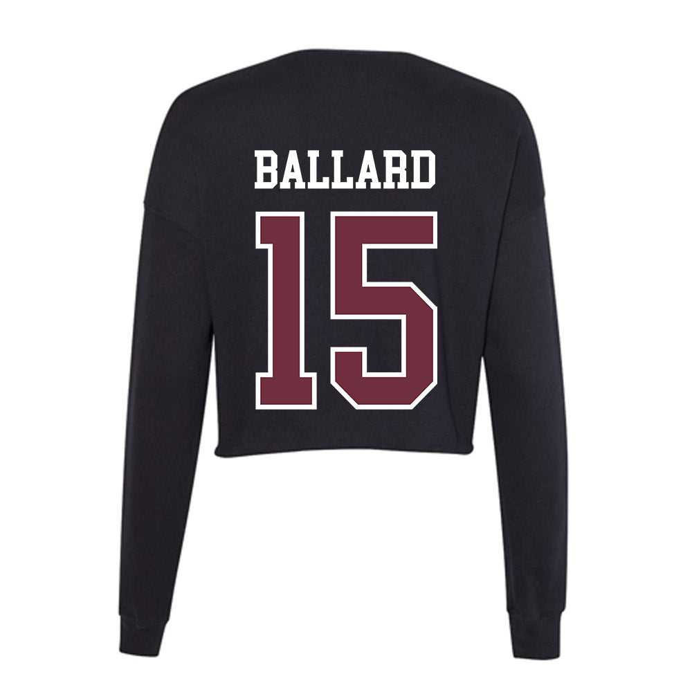 Mississippi State - NCAA Men's Basketball : Quincy Ballard - Women's Cropped Crew Fleece-1