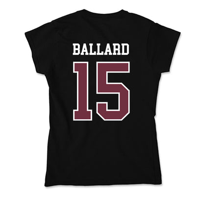 Mississippi State - NCAA Men's Basketball : Quincy Ballard - Soft Style Women’s T-Shirt-1