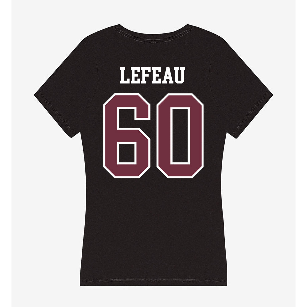 Mississippi State - NCAA Football : Matthew Lefeau - Women's V-Neck T-Shirt-1